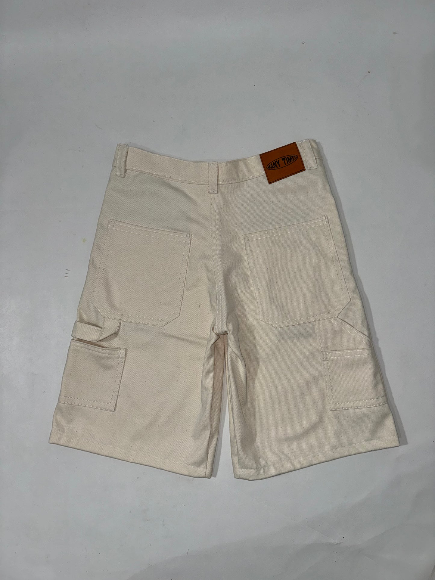 White Carpenter Jorts