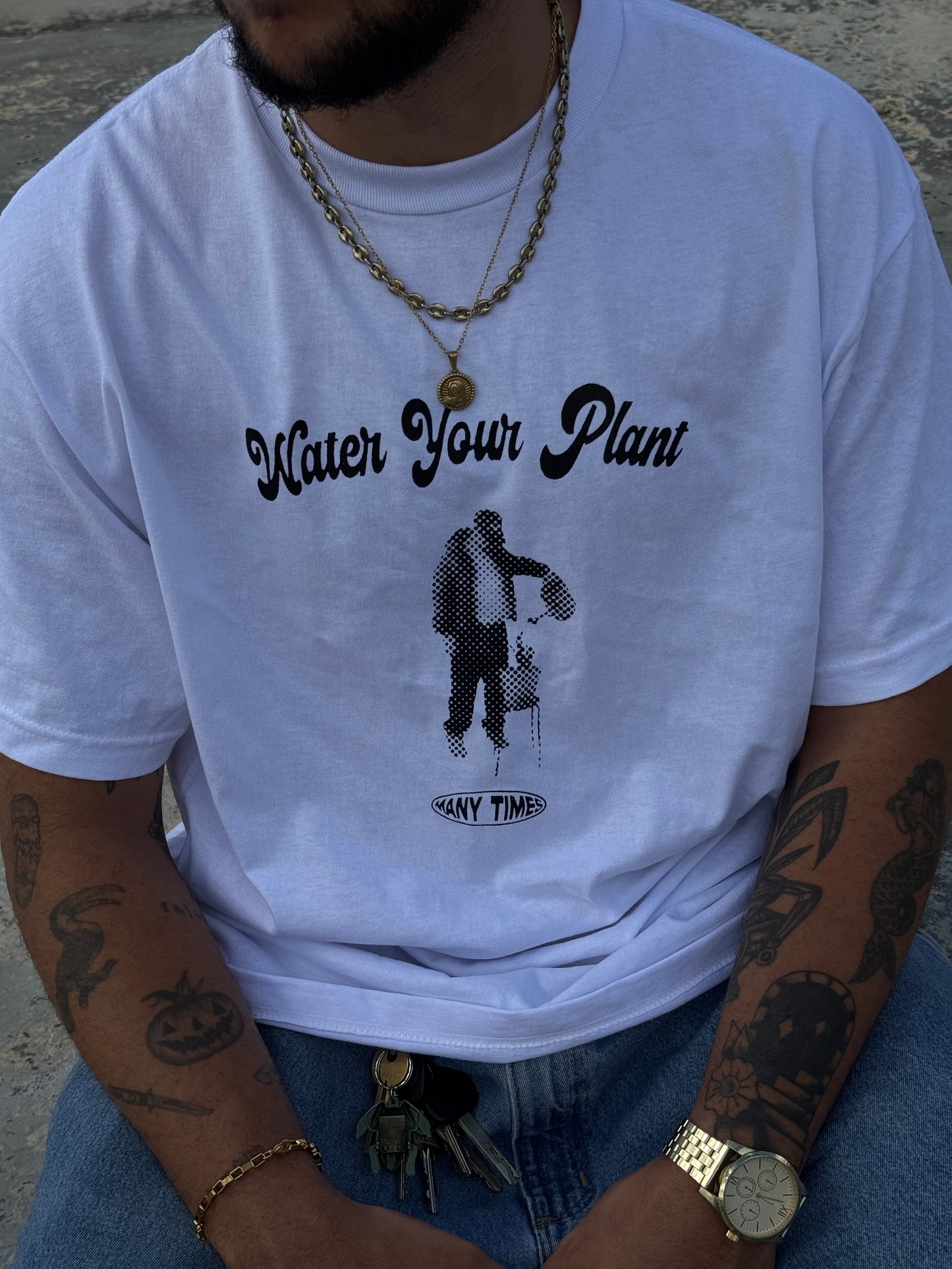 "Water Your Plant" White