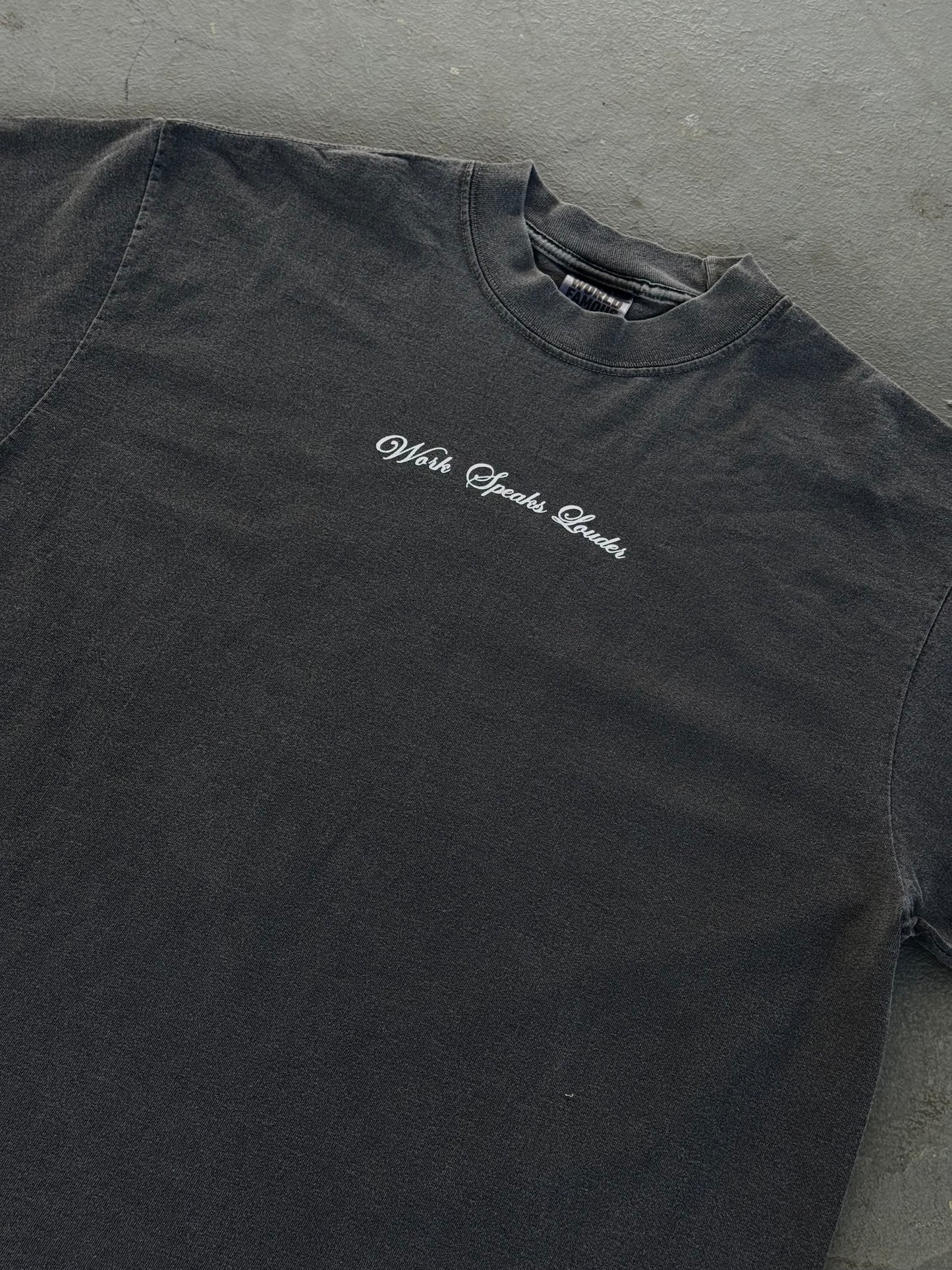 “Work Speaks Louder” vintage BLK