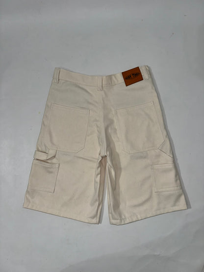White Carpenter Jorts