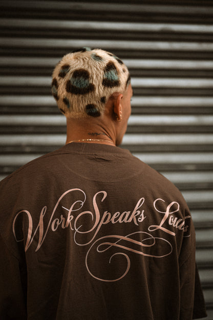 “Work Speaks Louder” (Brown)